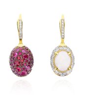 Orecchini Nanis Donna Dancing Reverse in Oro Diamante OS31-584-GG-LU